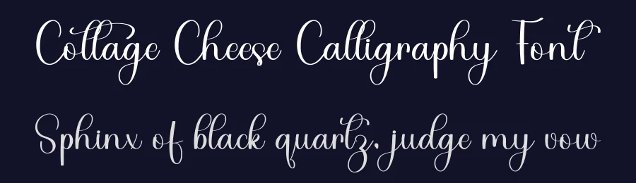 Cottage Cheese Calligraphy Font by freshtypeink — Script Handwritten Font — thumbnail 2