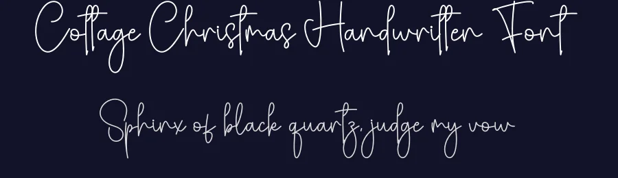 Cottage Christmas Handwritten Font by creativeletter — Script Handwritten Font — thumbnail 2
