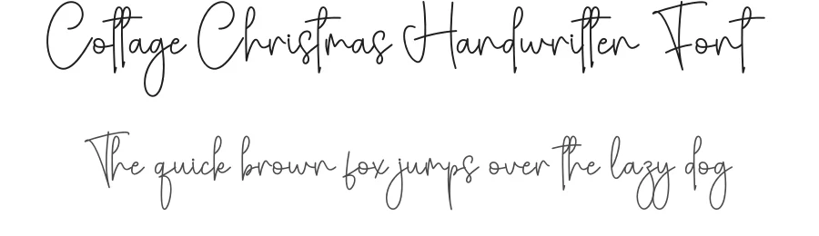 Cottage Christmas Handwritten Font by creativeletter — Script Handwritten Font