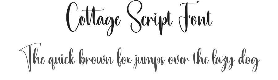 Cottage Script Font by creativeletter — Script Handwritten Font