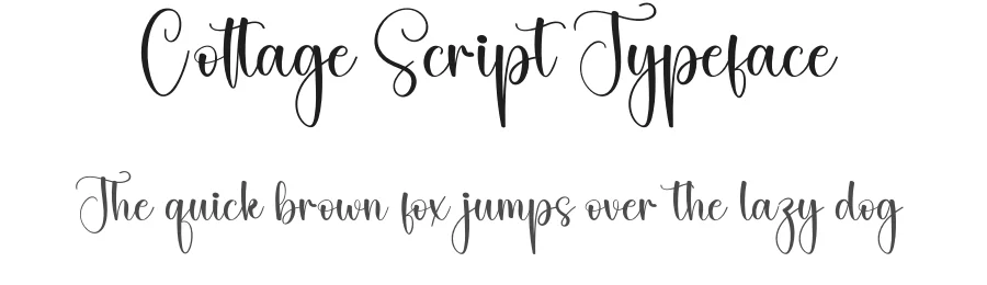 Cottage Script Typeface by creativeletter — Script Handwritten Font