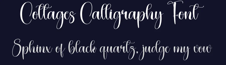 Cottages Calligraphy Font by creativeletter — Script Handwritten Font — thumbnail 2