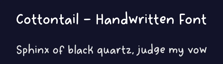Cottontail – Handwritten Font by Alpaprana — Script Handwritten Font — thumbnail 2