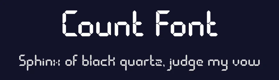 Count Font by Pinisi ART — Display Font — thumbnail 2