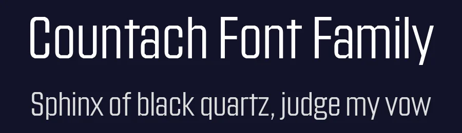 Countach Font Family by Production Type — Sans Serif Font — thumbnail 2