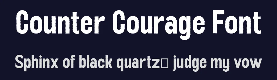 Counter Courage Font by Viaction Type.Co — Sans Serif Font — thumbnail 2