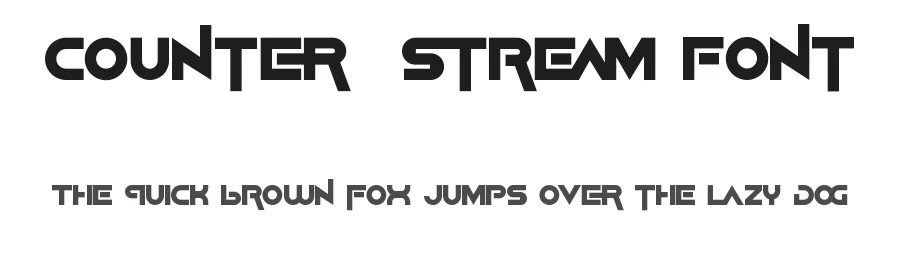 Counter Stream Font by edricstudio — Display Font
