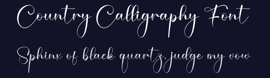 Country Calligraphy Font by creativeletter — Script Handwritten Font — thumbnail 2