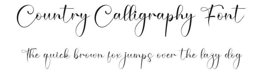 Country Calligraphy Font by creativeletter — Script Handwritten Font