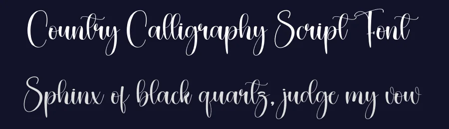 Country Calligraphy Script Font by creativeletter — Script Handwritten Font — thumbnail 2