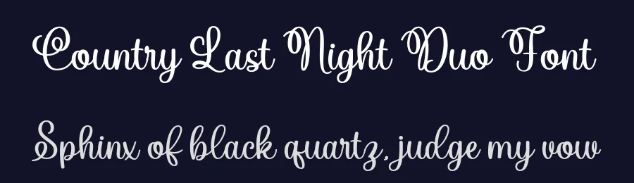 Country Last Night Duo Font by Lettersweet — Script Handwritten Font — thumbnail 2