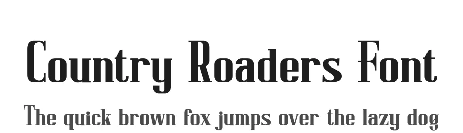 Country Roaders Font by SlideShoot — Serif Font