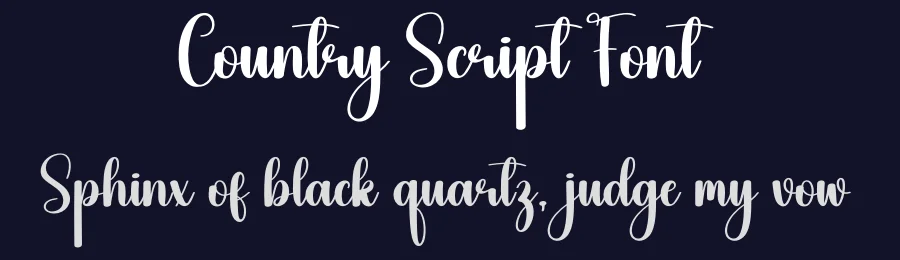 Country Script Font by creativeletter — Script Handwritten Font — thumbnail 2