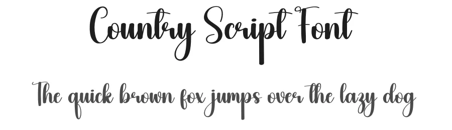 Country Script Font by creativeletter — Script Handwritten Font