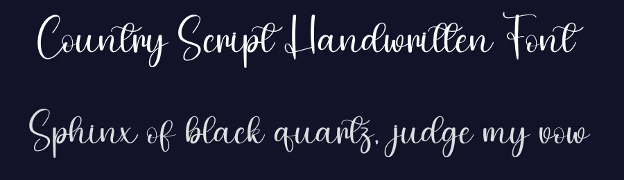 Country Script Handwritten Font by creativeletter — Script Handwritten Font — thumbnail 2