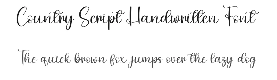 Country Script Handwritten Font by creativeletter — Script Handwritten Font