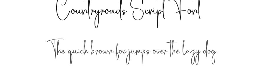 Countryroads Script Font by creativeletter — Script Handwritten Font