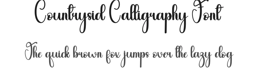 Countrysid Calligraphy Font by andikastudio — Script Handwritten Font