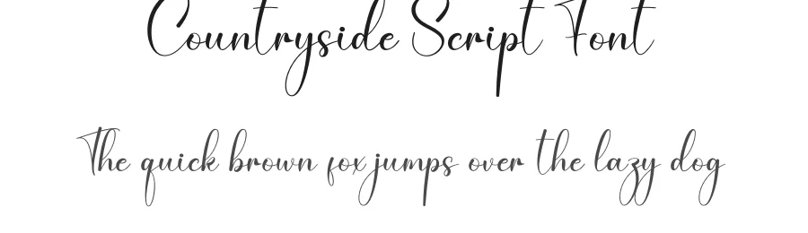 Countryside Script Font by creativeletter — Script Handwritten Font