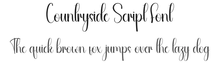 Countryside Script Font by andikastudio — Script Handwritten Font