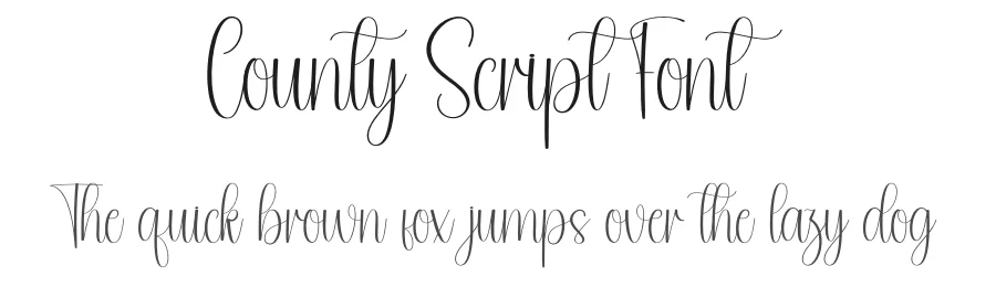 County Script Font by andikastudio — Script Handwritten Font
