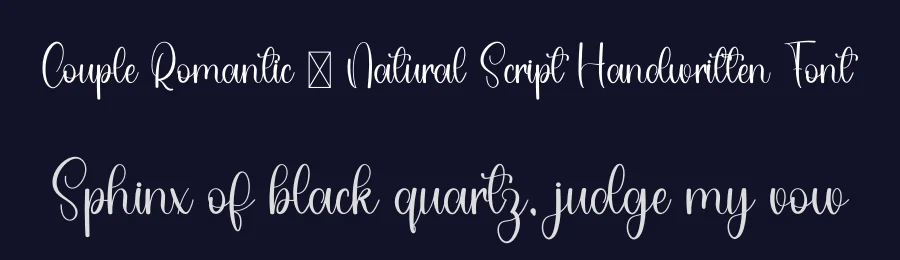 Couple Romantic – Natural Script Handwritten Font by freshtypeink — Script Handwritten Font — thumbnail 2
