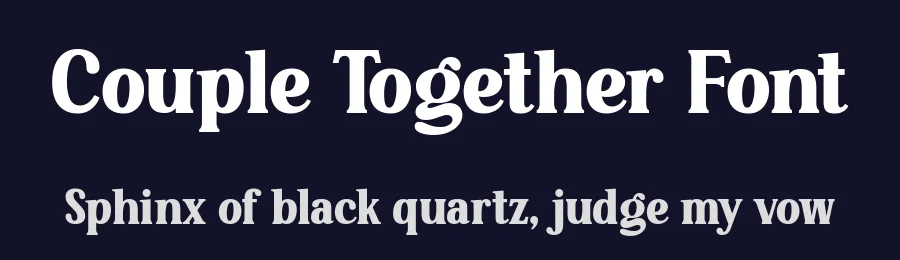 Couple Together Font by Jasm 7NTypes — Display Font — thumbnail 2