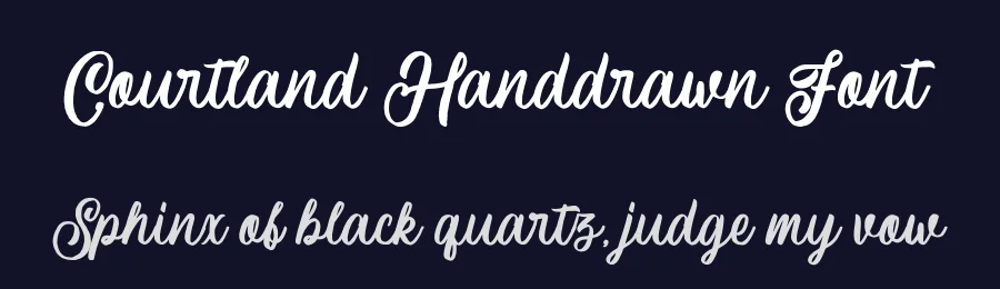 Courtland Handdrawn Font by Garisman Std — Script Handwritten Font — thumbnail 2