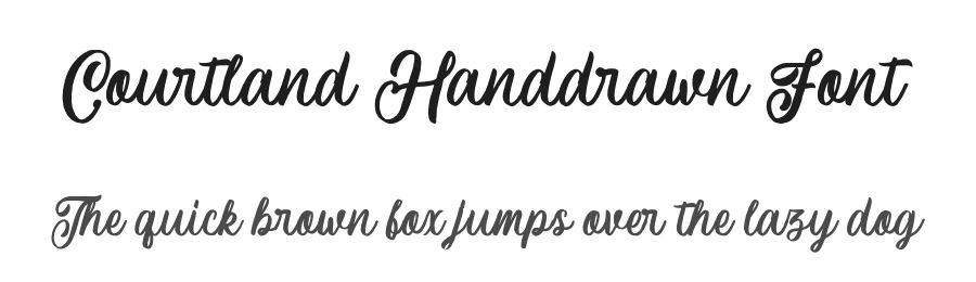 Courtland Handdrawn Font by Garisman Std — Script Handwritten Font