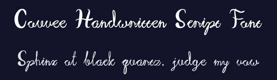 Couvee Handwritten Script Font by imamfathoni0 — Serif Font — thumbnail 2
