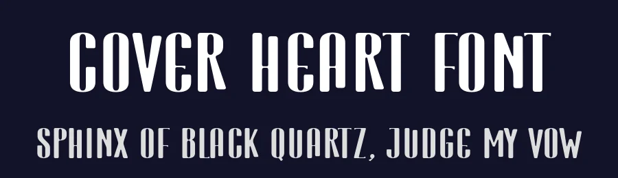 Cover Heart Font by Anto (7NTypes) — Sans Serif Font — thumbnail 2