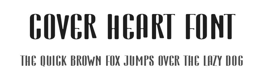 Cover Heart Font by Anto (7NTypes) — Sans Serif Font