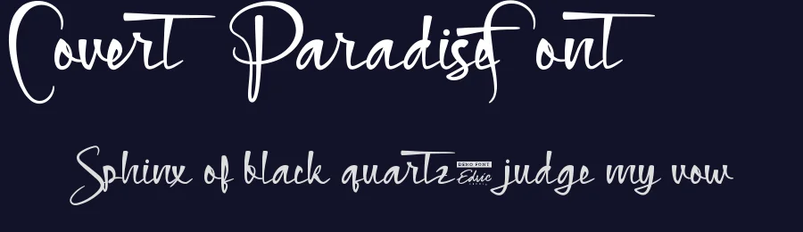 Covert Paradise Font by edricstudio — Script Handwritten Font — thumbnail 2