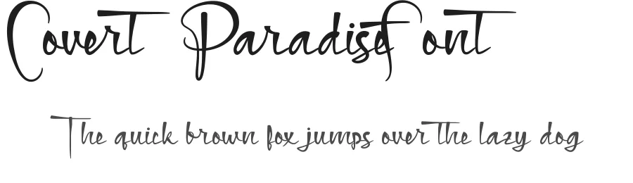 Covert Paradise Font by edricstudio — Script Handwritten Font
