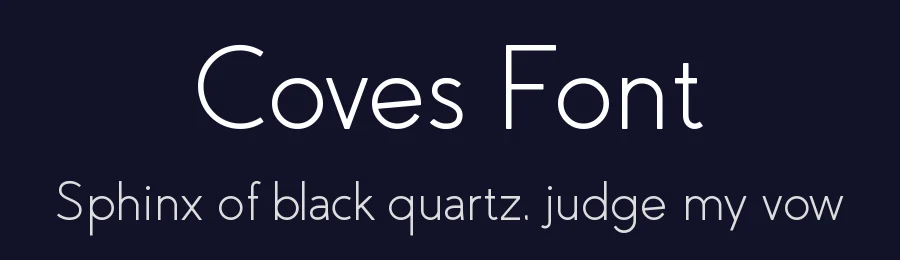 Coves Font by Jack Harvatt — Sans Serif Font — thumbnail 2