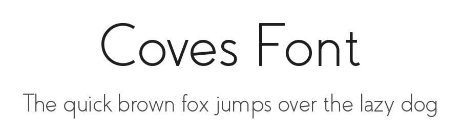 Coves Font by Jack Harvatt β Sans Serif Font