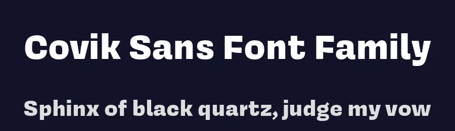Covik Sans Font Family by ohnotype — Display Font — thumbnail 2