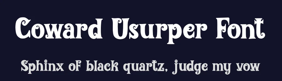 Coward Usurper Font by Denustudios — Display Font — thumbnail 2