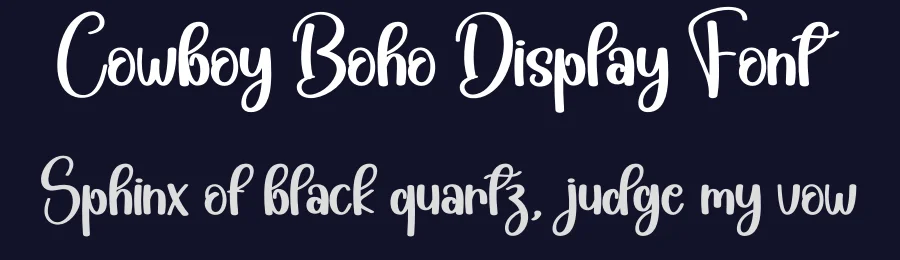 Cowboy Boho Display Font by creativeletter — Display Font — thumbnail 2