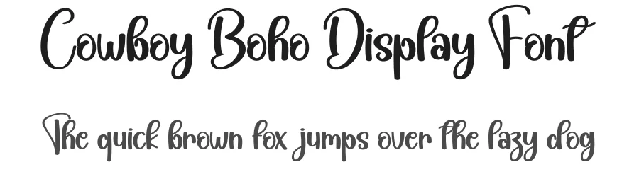 Cowboy Boho Display Font by creativeletter — Display Font