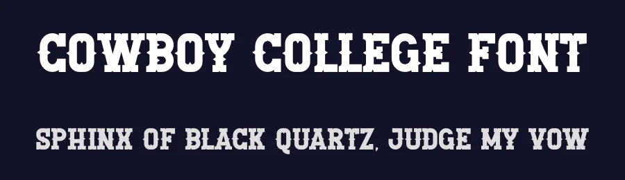 Cowboy College Font by MasyafiStudio — Decorative Font — thumbnail 2