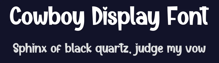 Cowboy Display Font by creativeletter — Display Font — thumbnail 2