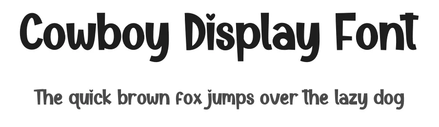 Cowboy Display Font by creativeletter — Display Font