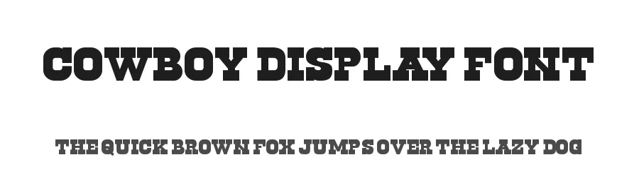 Cowboy Display Font by Vitalii — Slab Serif Font