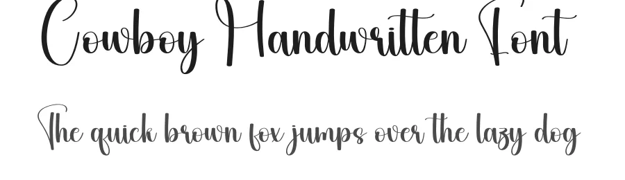 Cowboy Handwritten Font by andikastudio — Script Handwritten Font