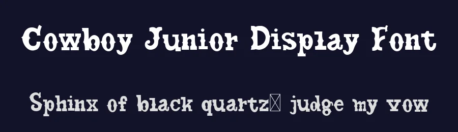 Cowboy Junior Display Font by alit design — Display Font — thumbnail 2
