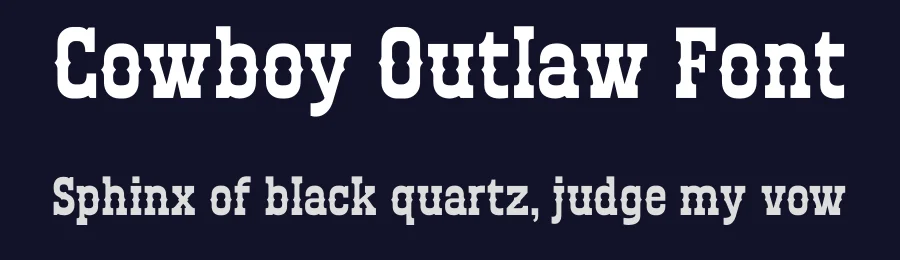Cowboy Outlaw Font by Sronstudio — Slab Serif Font — thumbnail 2