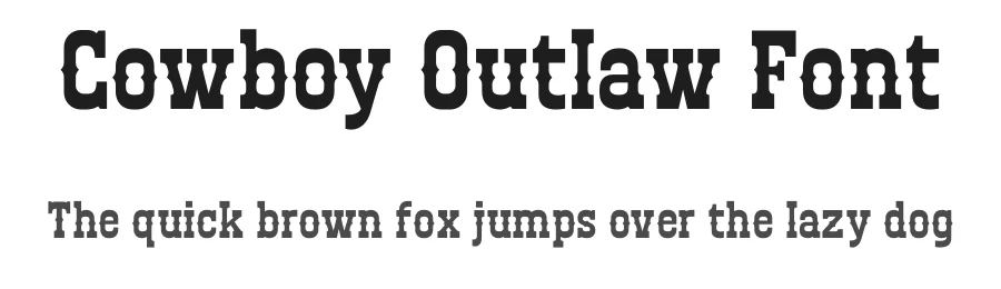 Cowboy Outlaw Font by Sronstudio — Slab Serif Font