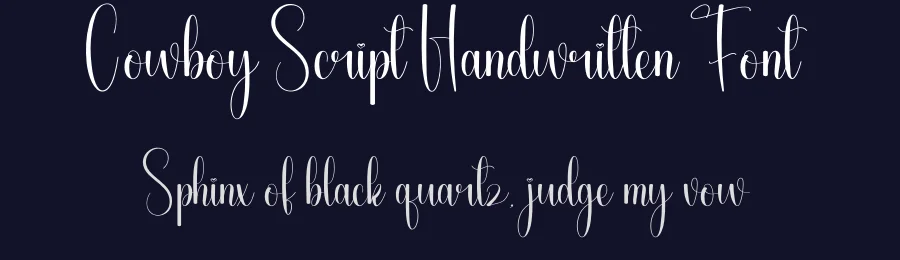 Cowboy Script Handwritten Font by andikastudio — Script Handwritten Font — thumbnail 2