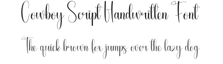 Cowboy Script Handwritten Font by andikastudio — Script Handwritten Font